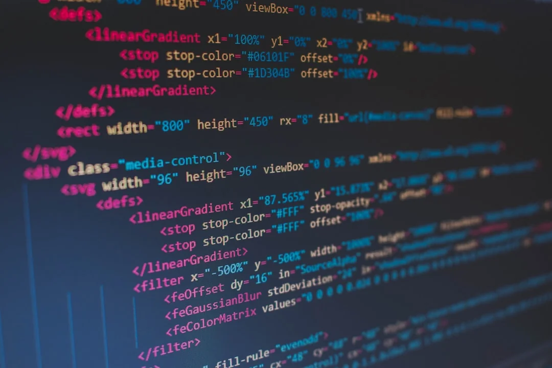 A modern computer screen displaying web design work, showcasing creative visuals in a workspace.